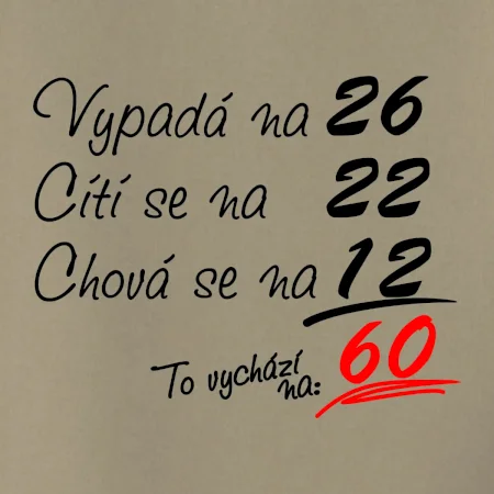 Vypadá, cítí se, chová se - 60 let