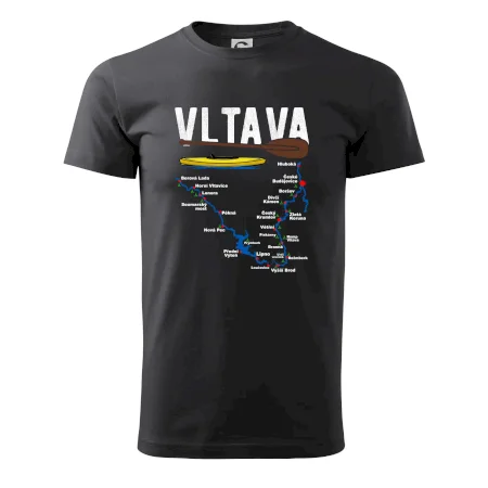 Mapa řeky Vltavy