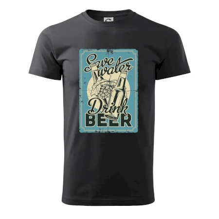 Save water drink beer poster