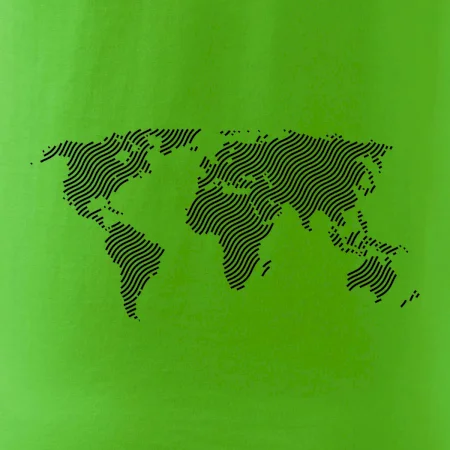Mapa světa otisk