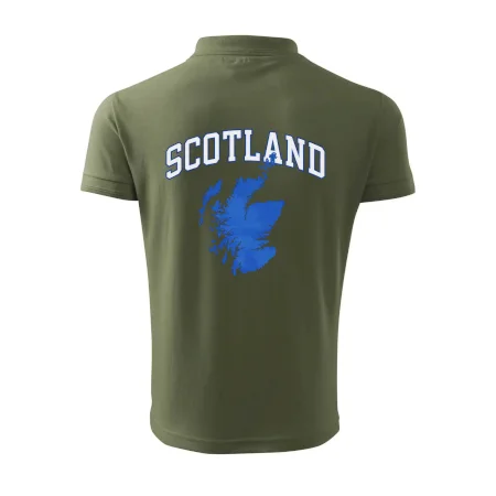 Scotland nápis s mapou