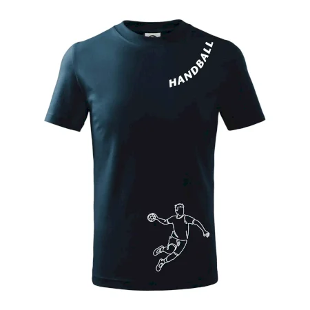 Handball nápis šikmo
