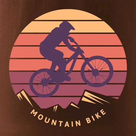 MTB barevné kolo západ slunce