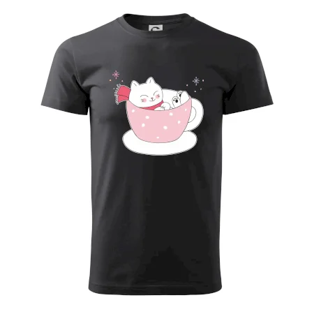 Vánoční kočka v hrnečku
