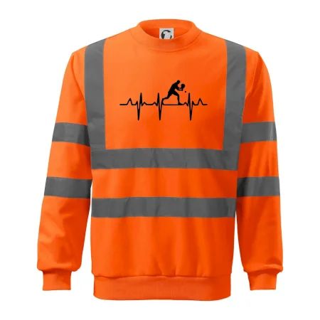 EKG stolní tenista stojící