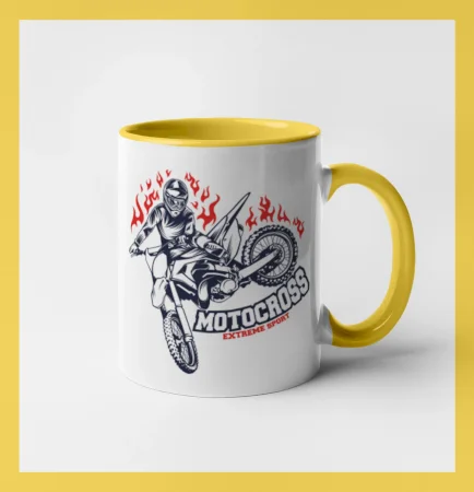 Motocross extreme sport fire