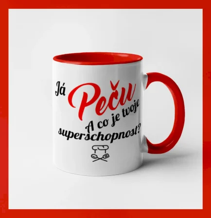 Já peču - tvoje superschopnost? šikmý nápis