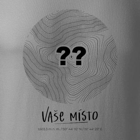 Vaše místo - vrstevnice v kruhu