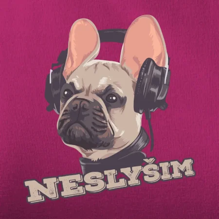 Francouzský buldoček neslyším