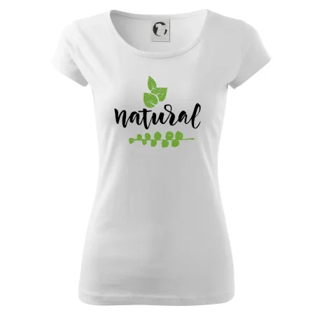 Natural - nápis v listech