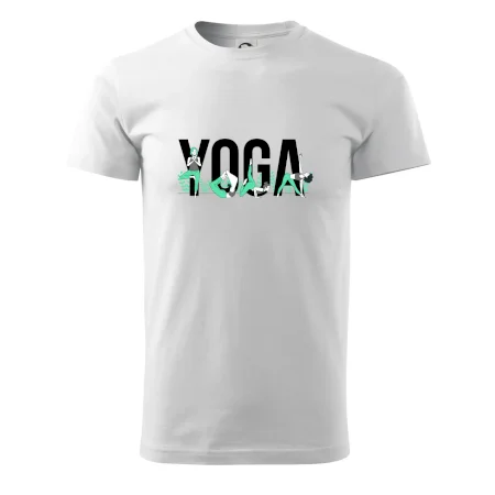 Yoga nápis barevný
