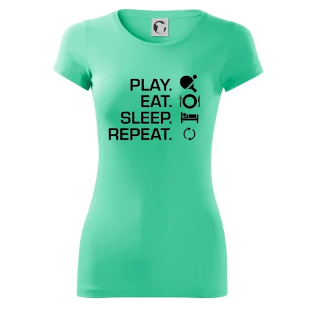 Stolní tenis - eat sleep
