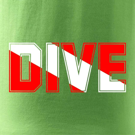 Dive nápis vlajka