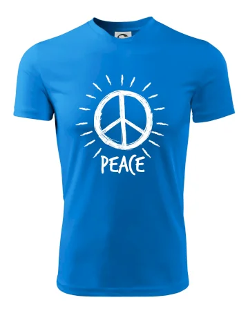 Peace symbol černobílý