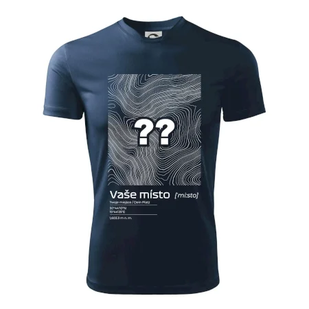 Vaše místo - vrstevnice v obdélníku