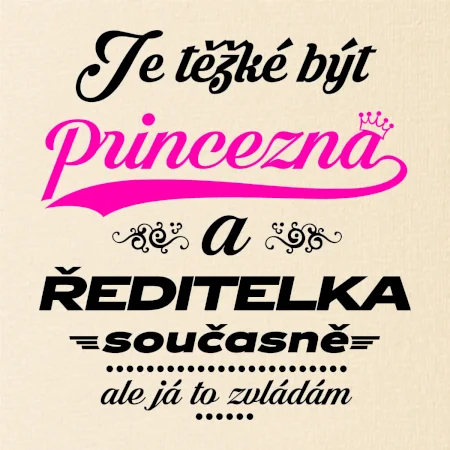 Je těžké být princezna - ředitelka