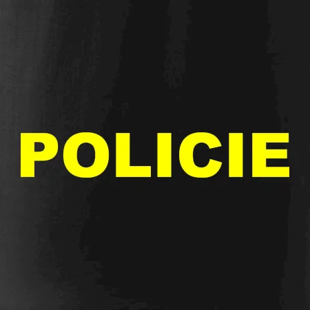 Policie Nápis žlutý