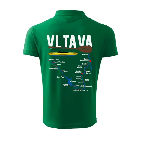 Mapa řeky Vltavy