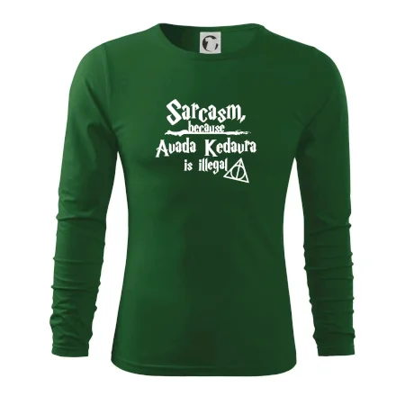 Harry - Sarcasm, because Avada Kedavra is illegal