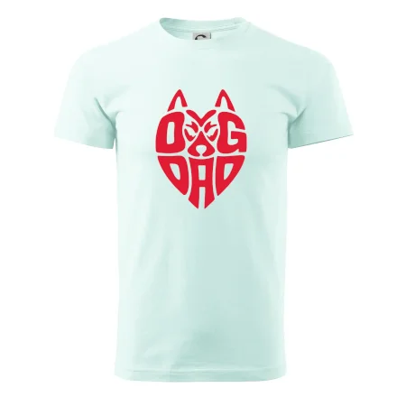 Dog dad nápis v hlavě