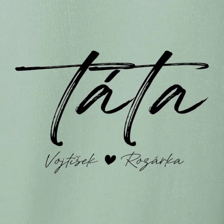 Triko táta psací se jmény dětí