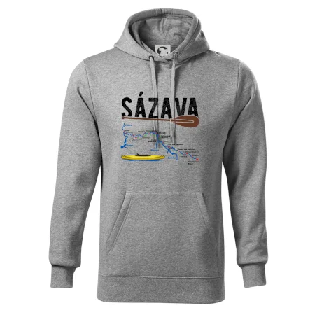 Mapa řeky Sázavy
