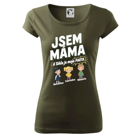 Jsem máma a tohle je moje parta  (obrázky a jména dětí)