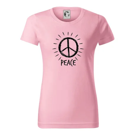 Peace symbol černobílý