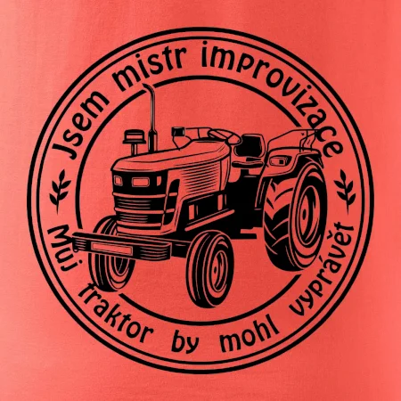 Mistr improvizace starý traktor