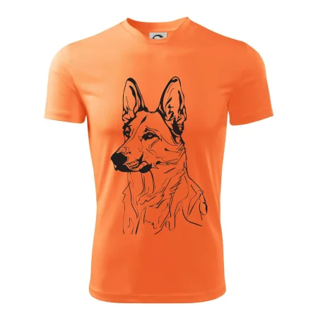 Německý ovčák černá kresba