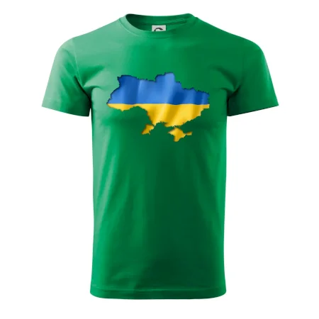 Ukrajina vlajka mapa