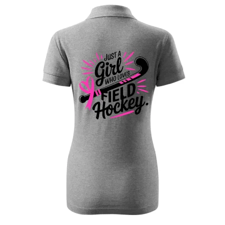 Just a girl who loves field hockey černo růžové
