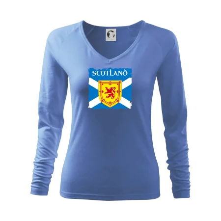 Skotská vlajka s erbem lva