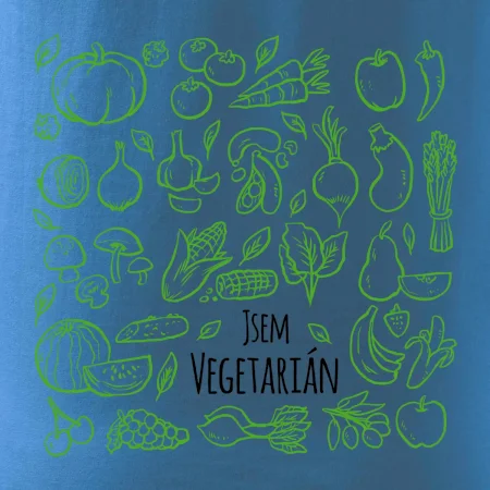 Jsem vegetarián - zelenina ve čtverci