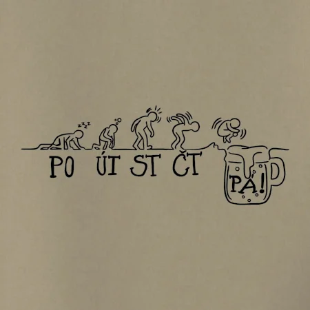 Pondělí až pátek evoluce pivo