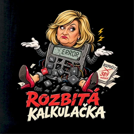 Alenka - rozbitá kalkulačka