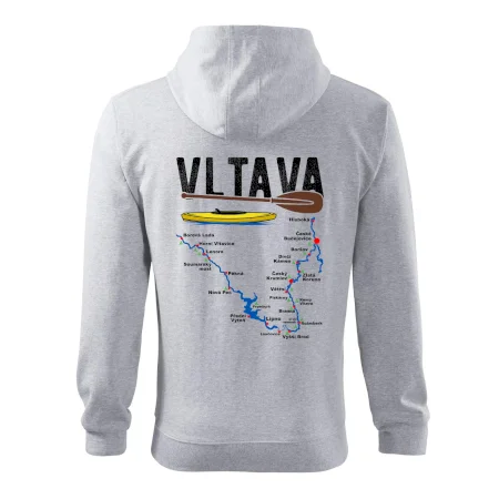 Mapa řeky Vltavy
