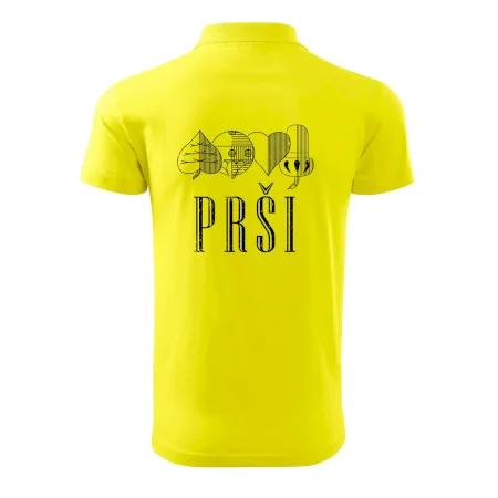 Prší - nápis