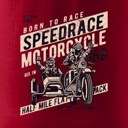 Speedrace motrcycle half mile