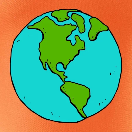 Planeta na prsu - Amerika