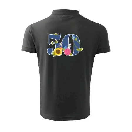 Květinové číslo kreslené - 50