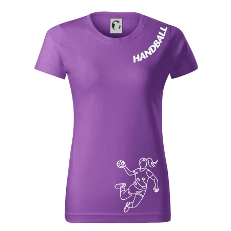 Handball nápis šikmo  - holka