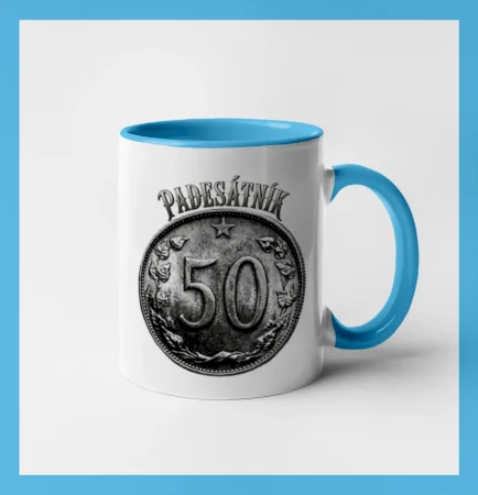 Padesátník 1963 - 1978 s nápisem