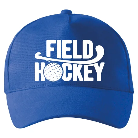 Field hockey míček a nápis