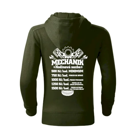 Mechanik - hodinová sazba