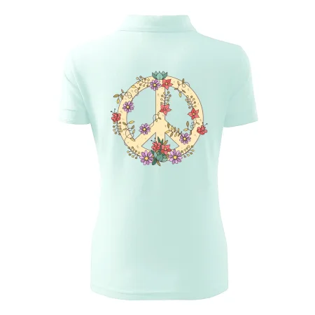 Peace symbol pískový