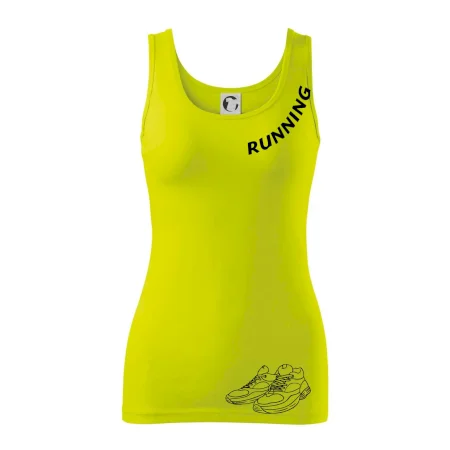 Running nápis šikmo