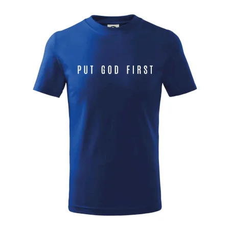 Put God first slabý nápis