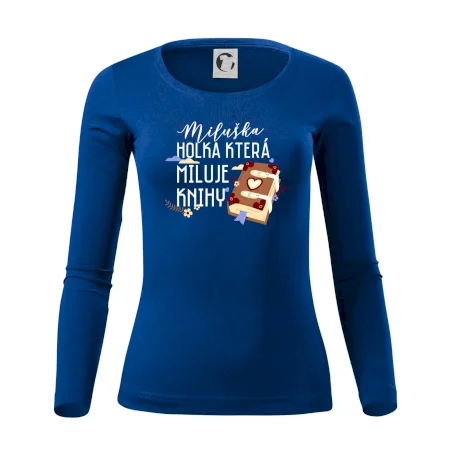 Kniha - Holka, která miluje knihy -  Vaše jméno