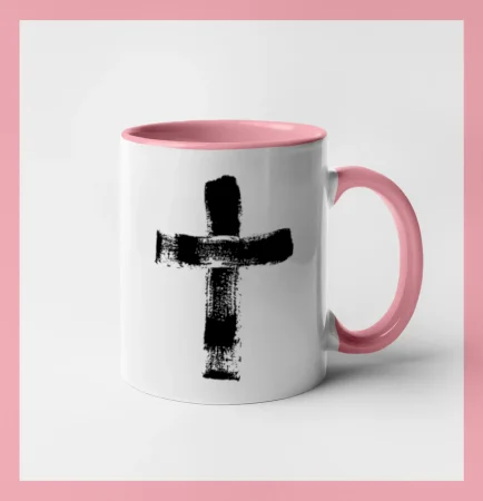 Jesus kříž štětcem
